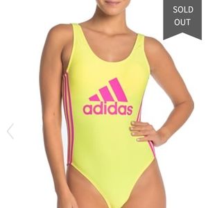 SWIM SALE!! New!! ADIDAS Logo Stripe One-piece
